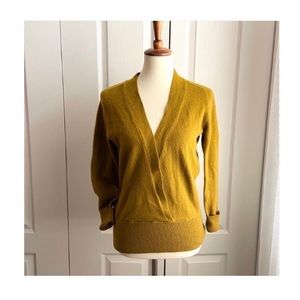J Crew Dijon Wool Cashmere Blend Wrap Sweater L